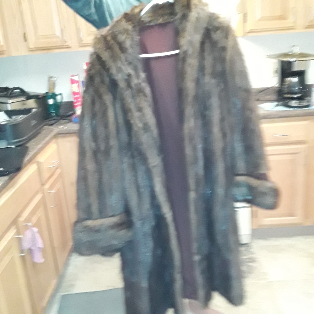 Fur mink coat